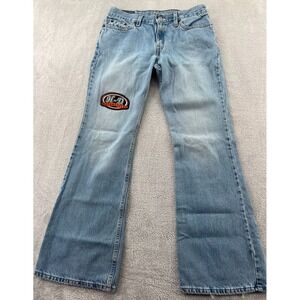 VTG Levis 514 Jeans Womens Sz 7 Harley Y2K 90s Medium Wash Low Rise Bootcut